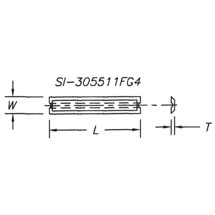 SOUTHEAST TOOL SI-305511FG4 Insert 30 x 5.5 x 1.1( 10 pc pack) W/ Slot 4 Sided