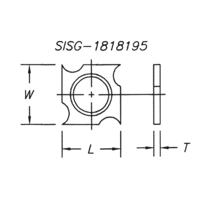 SOUTHEAST TOOL SISG-1818195 Spur/Grooving Knife, 18 x 18 x 1.95 (Box of 10)