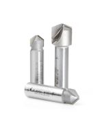 Amana tool AMS-147 3-Pc Carbide Tipped V-Groove 90, 108 and 135 Deg. Angles for Double Edge Folding Aluminum Composite Material (ACM) Panels, 1/2 Inch SHK Router Bit Colection