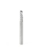 Amana tool 51524 CNC SC Spiral O Single Flute, Plastic Cutting 1/4 D x 3/4 CH x 1/4 SHK x 2 1/2 Inch Long Down-Cut Router Bit with Mirror Finish