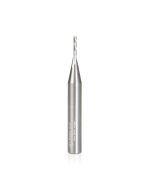 Amana tool 46290-U CNC 2D and 3D Carving 0.10 Deg Tapered Angle Flat Bottom x 1/16 D x 5/16 CH x 1/4 SHK x 2 Inch Long x 3 Flute SC Router Bit