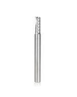 Amana tool 51401 CNC SC Spiral O Single Flute, Aluminum Cutting 1/4 D x 5/8 CH x 1/4 SHK x 2-1/2 Inch Long Up-Cut Router Bit with Mirror Finish