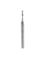 Amana tool 46385 Solid Carbide Up-Cut Spiral Bal Nose 1/16 Radius x 1/8 Dia x 1/2 Cut Height x 1/4 Shank x 3 Inch Long x 2 Flute Router Bit with High Mirror Finish