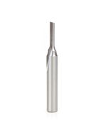 Amana tool HSS1500 Plastic Cutting, Single Straight O Flute 1/8 D x 1/2 CH x 1/4 SHK x 2 Inch Long High Speed Steel (HSS) Router Bit
