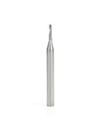 Amana tool 57316 Metric SC CNC Spiral O Single Flute, Plastic Cutting 3 D x 12 CH x 6 SHK x 64mm Long Up-Cut Router Bit with Mirror Finish