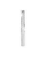 Amana tool 57305 Metric SC Spiral O Single Flute, Aluminum Cutting 8 D x 38 CH x 8 SHK x 76mm Long Up-Cut Router Bit with Mirror Finish