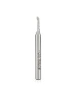 Amana tool HSS1620 HSS Spiral Aluminum Cutting Single Flute Up-Cut 1/8 D x 3/8 CH x 1/4 SHK 2-5/8 Inch Long Router Bit