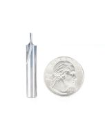 Amana tool 43509 Solid Carbide Single Flute Straight Plunge High Production 1/16 D x 3/16 CH x 1/4 SHK x 1-1/2 Inch Long Router Bit