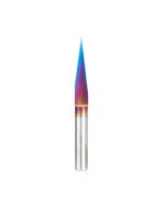 Amana tool 45611-K-M Solid Carbide Spektra Extreme tool Life Coated 15 Degree Engraving 0.005 Tip Width x 6mm SHK x 58mm Long Signmaking Router Bit