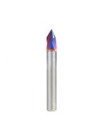 Amana tool 45624-K SC Spektra Extreme tool Life Coated V-Groove 60 Deg x 1/4 D x 7/32 CH x 1/4 Inch SHK 3-Flute Router Bit