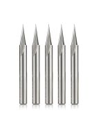 Amana tool 45783-5, 5-Pack Solid Carbide Carving Liner 18 Deg x 1/4 D x 5/8 CH x 1/4 SHK x 2-1/2 Inch Long Single Flute Router Bits