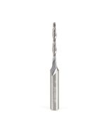 Amana tool 46030 CNC Solid Carbide Foam Cutting Up-Cut Spiral 1/16 Radius x 1/8 Dia x 1-1/8 Cut Height x 1/4 Shank x 2-1/2 Inch Long Bal Nose Router Bit