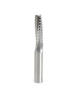 Amana tool 46129 Solid Carbide Roughing Spiral 3 Flute Chipbreaker 3/8 Dia x 1-1/4 Cut Height x 3/8 Shank x 3 Inch Long Up-Cut Router Bit