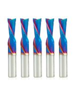 Amana tool 46203-K-5, 5-Pack SC Spektra Extreme tool Life Coated Spiral Plunge 3/8 Dia x 1 CH x 3/8 SHK 2-1/2 Inch Long Down-Cut Router Bits