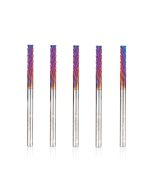 Amana tool 46260-K-5, 5-Pack SC Spektra Extreme tool Life Coated Carbon Fiber Cutting Down-Cut 1/8 D x 1/2 CH x 1/8 SHK x 2 Inch Long Router Bits
