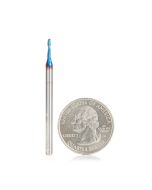 Amana tool 46373-K SC Spektra Extreme tool Life Coated Double Flute Up-Cut Bal Nose Spiral 1/32 R x 1/16 D x 1/4 CH x 1/8 SHK x 2 Inch Long Router Bit