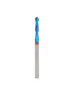 Amana tool 46377-K SC Spektra Extreme tool Life Coated Double Flute Up-Cut Bal Nose Spiral 1/16 R x 1/8 D x 5/8 CH x 1/8 SHK x 2 Inch Long Router Bit