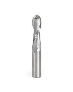 Amana tool 46387 Solid Carbide Double Flute Up-Cut Bal Nose Spiral 3/8 R x 3/4 D x 2-1/2 CH x 3/4 SHK x 5 Inch Long Router Bit