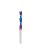 Amana tool 46421-K SC Spektra Extreme tool Life Coated Spiral Plunge 1/4 Dia x 1-1/4 CH x 1/4 SHK 3 Inch Long Down-Cut Router Bit