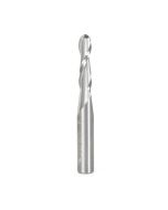 Amana tool 46425 Solid Carbide Up-Cut Spiral Bal Nose 3/32 Radius x 3/16 Dia x 3/4 Cut Height x 1/4 Shank x 2 Inch Long x 2 Flute Router Bit with High Mirror Finish
