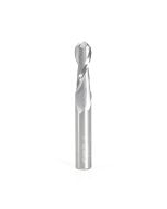 Amana tool 46457 Solid Carbide Up-Cut Spiral Bal Nose 5 Radius x 10 Dia x 29 Cut Height x 10 Shank x 75mm Long x 2 Flute Metric Router Bit with High Mirror Finish
