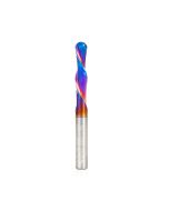 Amana tool 46476-K SC Spektra Extreme tool Life Coated Down-Cut Bal Nose Spiral 1/8 R x 1/4 D x 1 CH x 1/4 SHK x 2-1/2 Inch Long Router Bit