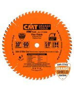 CMT P10060 ITK Plus Finish Saw Blade, 10 x 60 Teeth, 10° ATB+Shear with 5/8-Inch bore