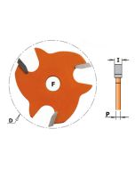 CMT 822.364.11 3-Wing Slot Cutter, 1/4-Inch Cutting Length, 5/16-Inch Bore