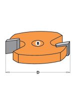 CMT 822.003.11 2-Wing Slot Cutter, 1-3/4-Inch Diameter, 5/16-Inch Bore
