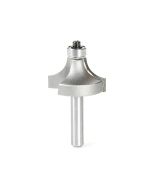 Amana tool 49531 Carbide Tipped Corner Rounding 3/8 Radius x 1-1/8 Dia x 5/8 Cut Height x 1/4 Shank with 3/8 Inch Dia Lower Bal Bearing Router Bit