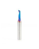 Amana tool 51417-K CNC Spektra Coated SC Spiral O Single Flute, Plastic Cutting 3/16 D x 5/8 CH x 1/4 SHK x 2 Inch Long Up-Cut Router Bit with Mirror Finish