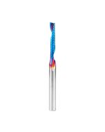 Amana tool 51418-K CNC Spektra Coated SC Spiral O Single Flute, Plastic Cutting 3/16 D x 1-1/4 CH x 1/4 SHK x 3 Inch Long Up-Cut Router Bit with Mirror Finish