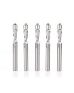 Amana tool 51430-5, 5-Pack Solid Carbide InVectra Aluminum Laminate Trim 1/4 D x 5/8 CH x 1/4 SHK x 2-3/8 Inch Long Router Bits
