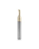 Amana tool 51477-Z CNC SC Spiral O Single Flute, ZrN Coated Aluminum Cutting 3/16 D x 3/8 CH x 1/4 SHK x 2 Inch Long Up-Cut Router Bit with Mirror Finish