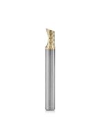 Amana tool 51479-Z CNC SC Spiral O Single Flute, ZrN Coated Aluminum Cutting 1/4 D x 3/8 CH x 1/4 SHK x 2 Inch Long Up-Cut Router Bit with Mirror Finish