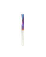 Amana tool 51631-K Spektra Extreme tool Life Coated SC Spiral Finisher 1/4 Dia x 7/8 Cut Height x 1/4 Shank x 3 Inch Long x 3 Flute Up-Cut Router Bit, Leaves an Extra High Surface Finish