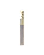 Amana tool 51642-Z CNC SC Spiral O Single Flute, Aluminum Cutting 5/16 D x 9/16 CH x 5/16 SHK x 2-1/2 Inch Long Up-Cut ZrN Coated Router Bit with Mirror Finish