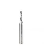 Amana tool 51782 SC CNC Spiral Double O Flute, Plastic Cutting 1/8 Dia x 1/2 CH x 1/4 Shank x 2 Inch Long Down-Cut Router Bit