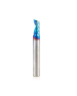 Amana tool 51810-K CNC Spektra Coated SC Spiral O Single Flute, Plastic Cutting 1/4 D x 1/2 CH x 1/4 SHK x 2 Inch Long Up-Cut Router Bit with Mirror Finish