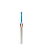 Amana tool 57361-K CNC Spektra Coated SC Spiral O Single Flute, Improved Surface Finish Plastic Cutting 1/8 D x 3/4 CH x 1/4 SHK x 2-1/2 Inch Long Up-Cut Router Bit with Mirror Finish