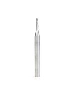 Amana 57330 Metric Solid Carbide CNC Spiral 'O' Single Flute, Plastic Cutting 3 Dia x 12 x 6 Shank x 64mm Long Down-Cut Router Bit