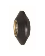 Dynabrade 11086 Contact Wheel Ass'y, 1" Dia. x 3/8" W x 3/8" I.D., V-Shaped Face, 90 Duro Rubber