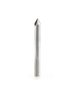 Amana tool DRB-416 Polycrystaline Diamond (PCD) Tipped 60 Deg V Engraving/Chamfering 1/4 Dia x 1/8 Inch Cut Height x 1/4 Shank Router Bit