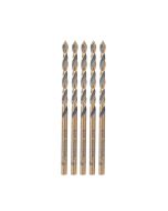 Amana tool HSS1520 HSS Dril Bit 5 Pack 1/8 D x 1-1/2 CH x 1/8 Shank for Plastic