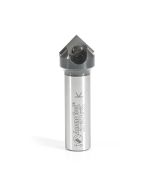 Amana tool RC-45712 In-Tech Insert Carbide V Groove 90 Deg x 11/16 D x 21/64 CH x 1/2 Inch SHK Single Flute Router Bit