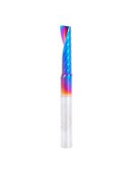 Amana tool 57367-K, CNC Spektra Coated SC Spiral O Single Flute, Improved Surface Finish Plastic Cutting 1/4 D x 1 CH x 1/4 SHK x 2-1/2 Inch Long Up-Cut Router Bit with Mirror Finish