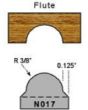 3/8 radius flute