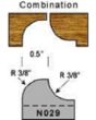 3/8 radius combination profile