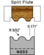 5/32 split flute profile