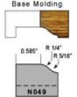 Base molding ogee profile